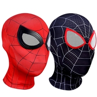 Mask Superhero Miles Morales Peter Parker Superhero Cosplay Masks Spider Helmet Halloween Costume  for Adults