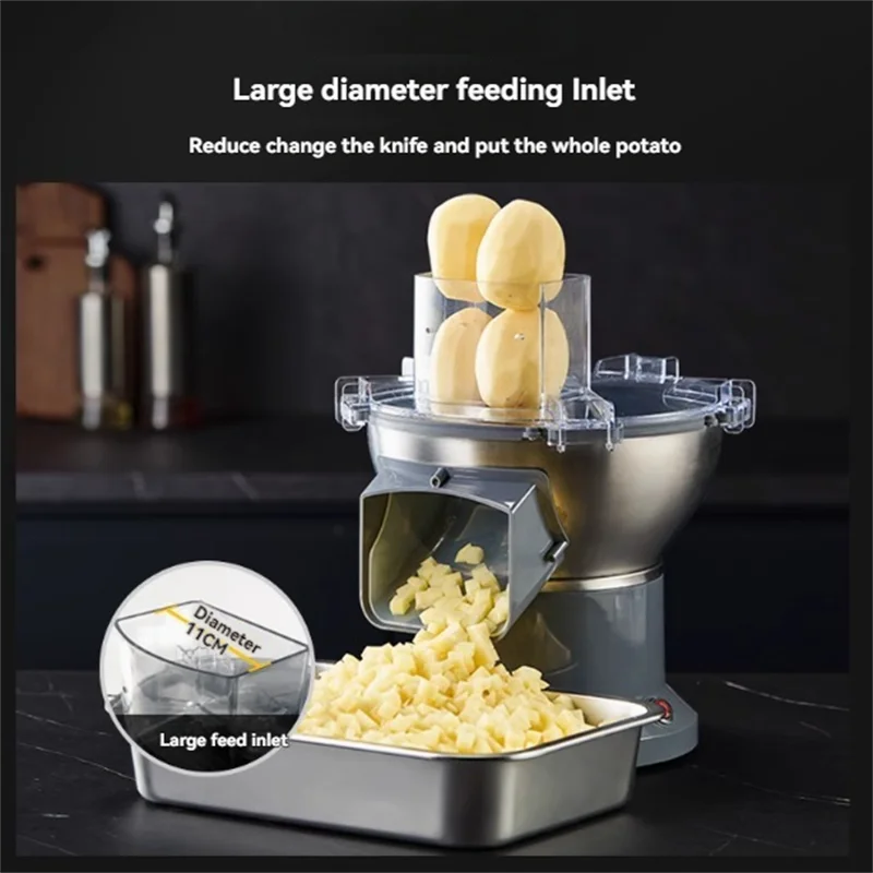 

Stainless Steel Diced Machine Shred/Slice/Dice Cut Pellets Electric slice dicing Vegetable Grater Commercial