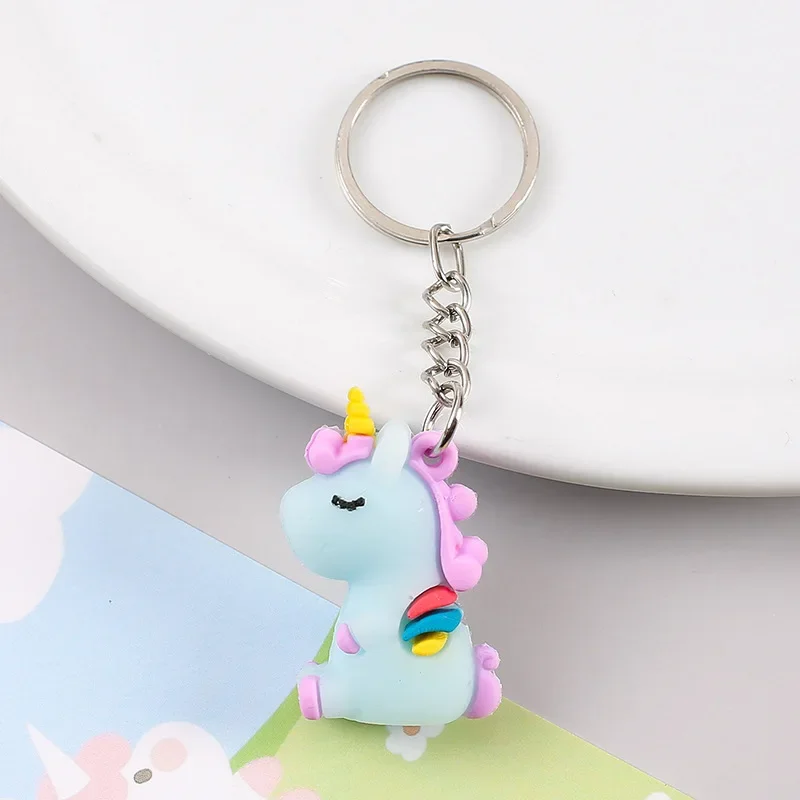 Small Keychain Pendant Soft Glue Creative Key Ring Doll Car Accessories Interior Ornaments Key Ring Creative Adorn Decor