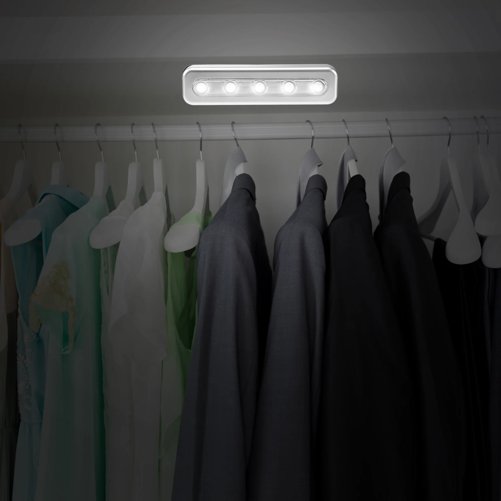 

5 Led Cabinet Light Touch Sensor Lamp Closet Drawer Lights Motion Activated Night Light Stairs Garage Closet Wardrobe