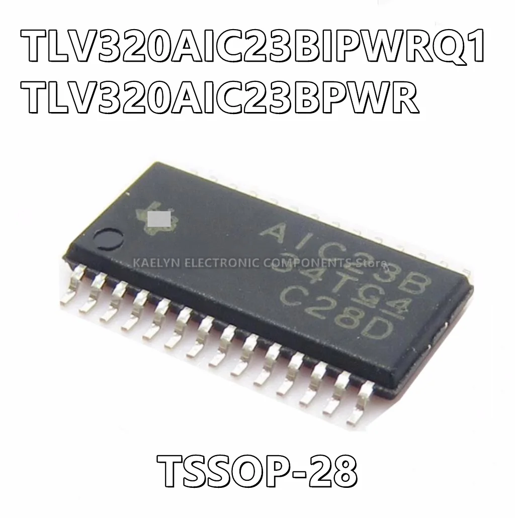 10Pcs/lot TLV320AIC23BIPWRQ1 AIC23BIQ1 TLV320AIC23BPWR AIC23B Stereo Audio Interface 16 b, 20 b, 24 b, 32 b I²C 28-TSSOP