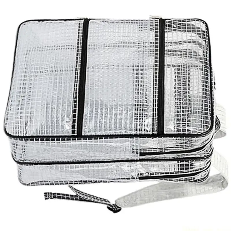A2BE Oversized 18Inch Anti Statics PVC Technician Backpack Clear Front Panel Industrial Storage Solution For DIY Projects