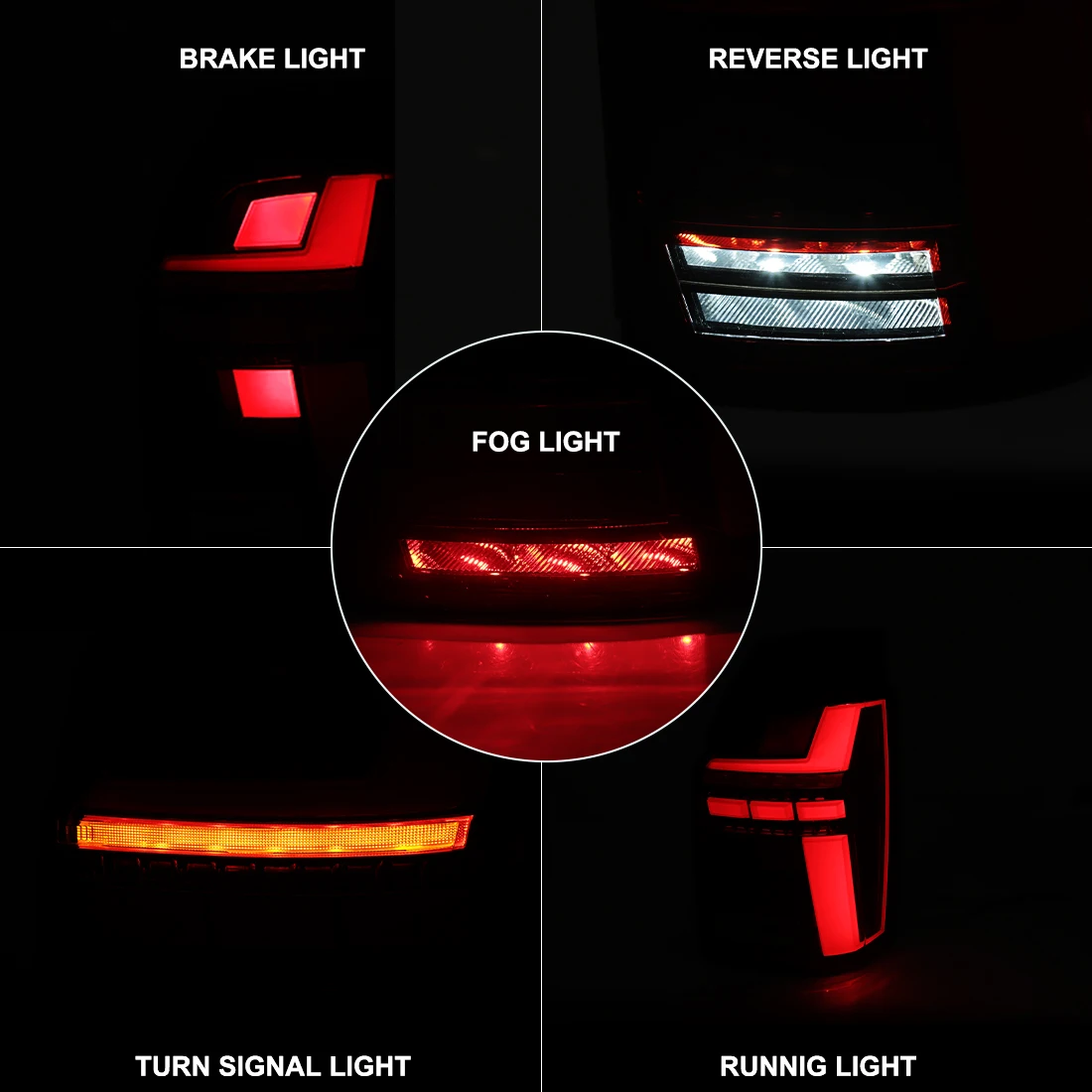 LED Tail Lamp Assembly For VW Transporter Multivan Caravelle T6 2016- 2019 Rear Brake Lamp Dynamic Turn Signal Reversing Light