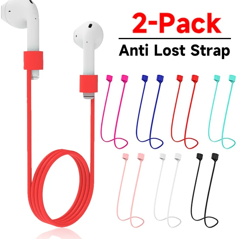 

Мягкие силиконовые наушники с защитой от потери веревки для Apple Airpods 2 1 3 Air Pods Pro, беспроводные Bluetooth наушники, универсальный ремешок для наушников