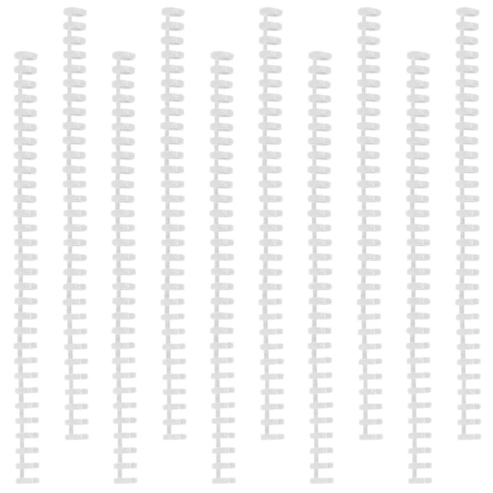 

10 шт., 30 отверстий, спиральные полоски, пластиковые катушки для блокнотов «сделай сам», для A4 B5, вкладыш, бумага, канцелярские товары, папка-органайзер