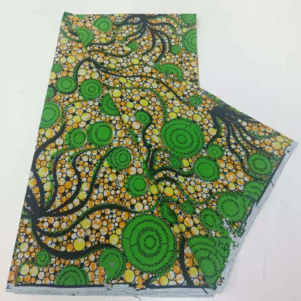 High Quality Veritable African Wax Prints Fabric Ghana 100% Cotton African Real Fabric Nigeria Ankara Wax Batik Design 6yards