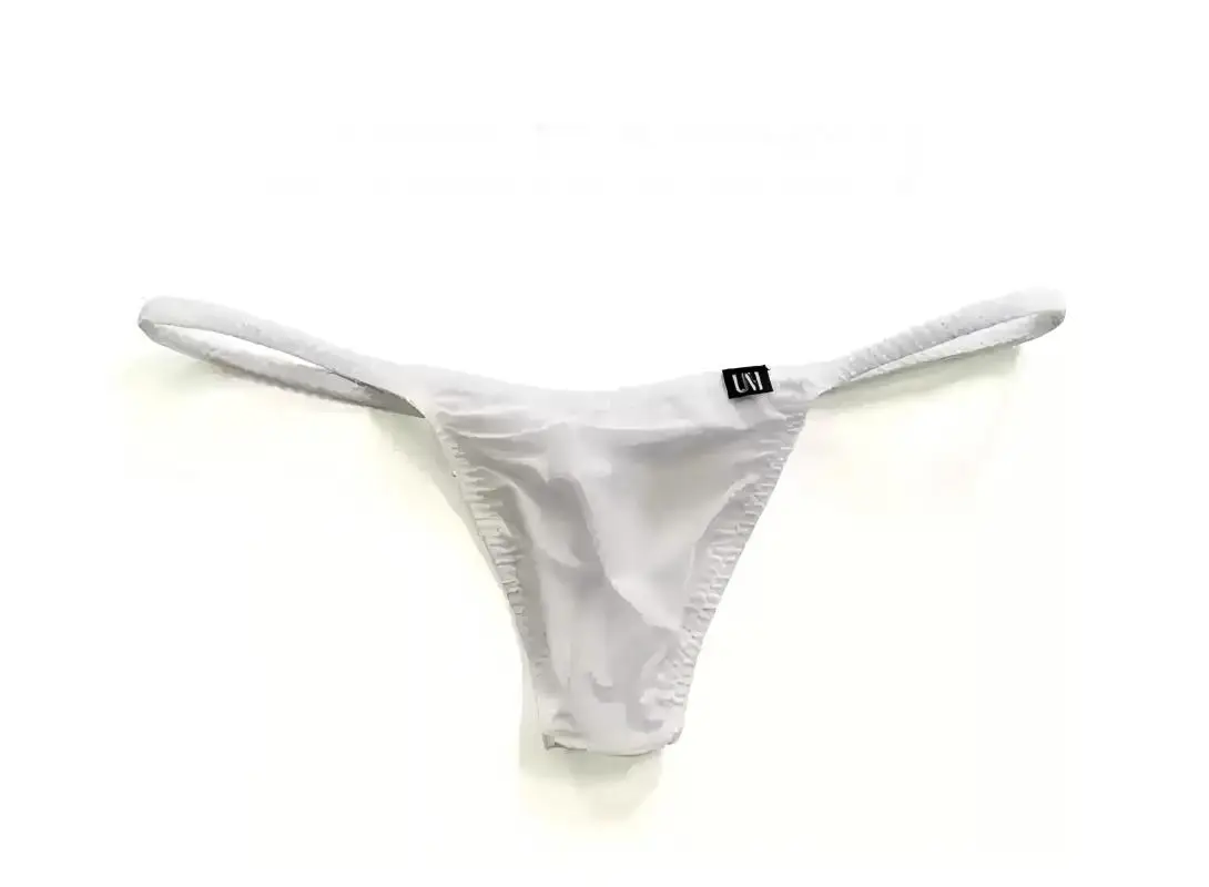 

Men's Semi Transparent Thin Thongs Sexy Underwear Low Waist Tight Fitting Bagless G-strings Hot Type Undeis