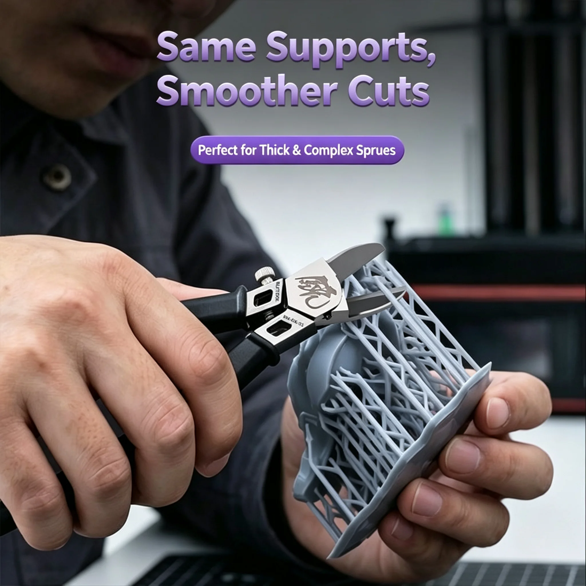 Model Pliers CR-V Ultra-thin Single Blade Gundam Nipper 3D Printer Support Removal Sprue Cutters GK Model Shears Diagonal Cutter