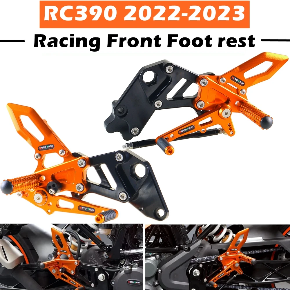 Motorcycle Adjustable Rear Set Foot Pegs Pedal Footrest Rearset For RC390 2022-2023