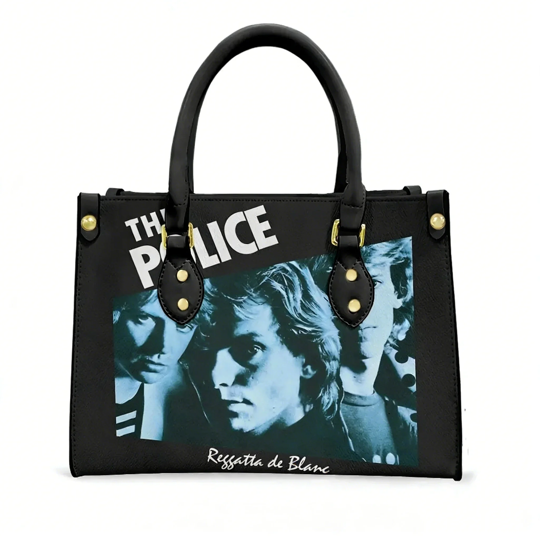 

Сумка-тоут The Police Rock Band, винтажная, для женщин и мужчин, с персонализированным текстом и изображением, из искусственной кожи, для бизнеса, шопинга, подарочная сумка