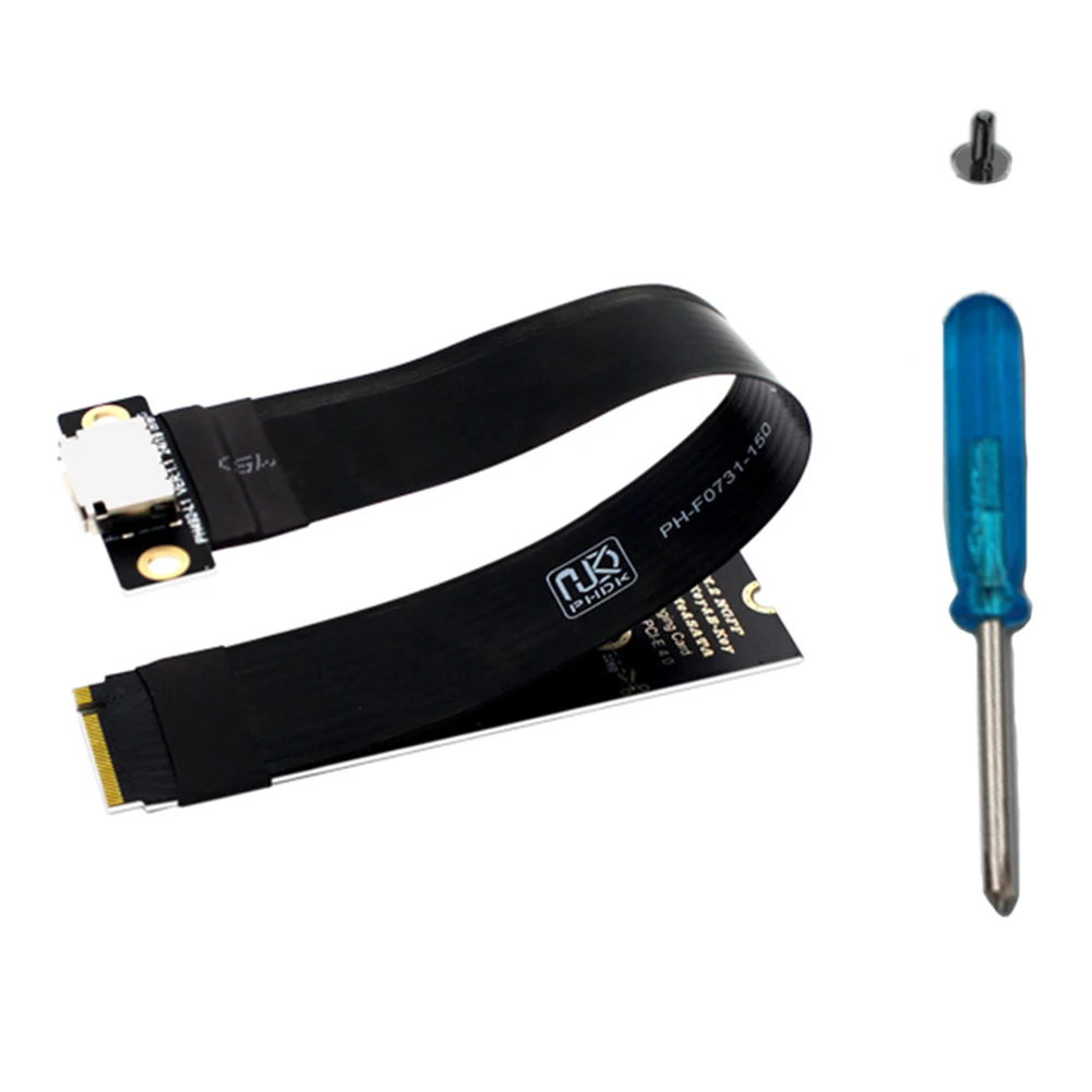 

M.2 NVMe To Oculink Female Socket Cable Laptop Graphics Card Extension Cable for Stable Transmission in Gaming PC