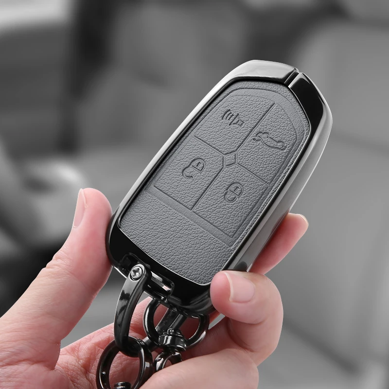 Capa protetora de chave de carro em liga de zinco, aplicável a Borgward BX5 BX7, acessório durável para chave, gadgets para carro.