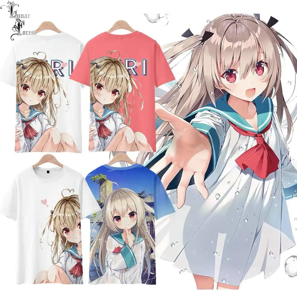 ATRI-My Dear Moments- 3D Printing T-shirt Summer Fashion Round Neck Short Sleeve Popular Japanese Game Streetwear