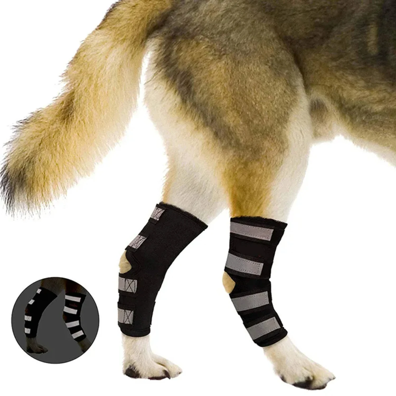 

1 Set Pet Dog Bandages - Protective Knee Brace Straps for Dogs - Joint Bandage Wrap for Doggy - Comfortable and Supportive Medic