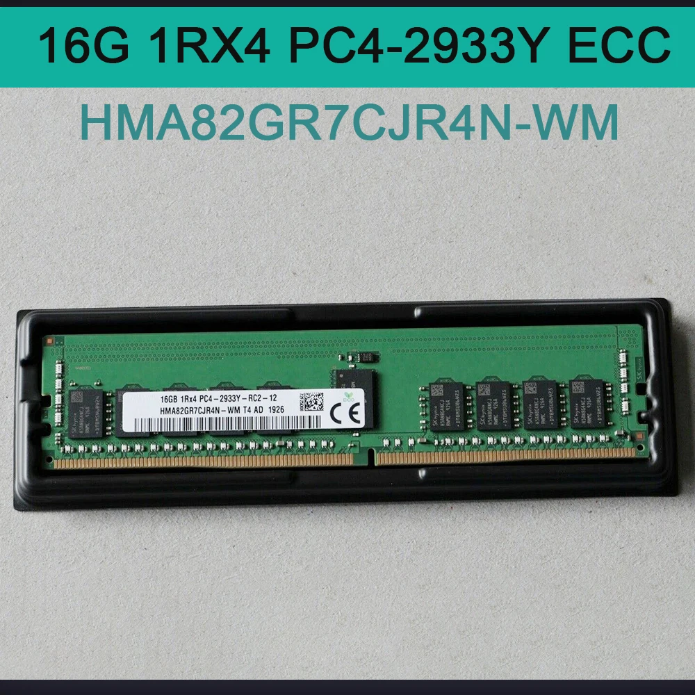 

1 PCS Server Memory For SK Hynix RAM 16GB 16G 1RX4 PC4-2933Y ECC HMA82GR7CJR4N-WM