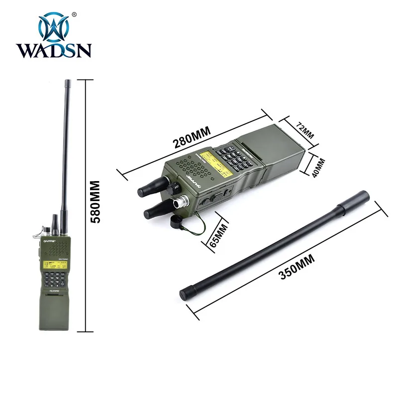 WADSN Tactical Softair Army Radio PRC-148 PRC 152 Dummy Radio Case Antenna Package Talkie Walkie PRC 148 PRC152 Cosplay