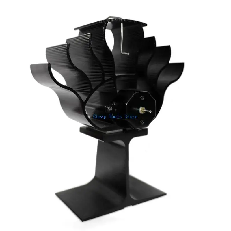

G88B 6-Blade Heat Powered Stove Fan for Wood Log Eco Friendly Larger Air