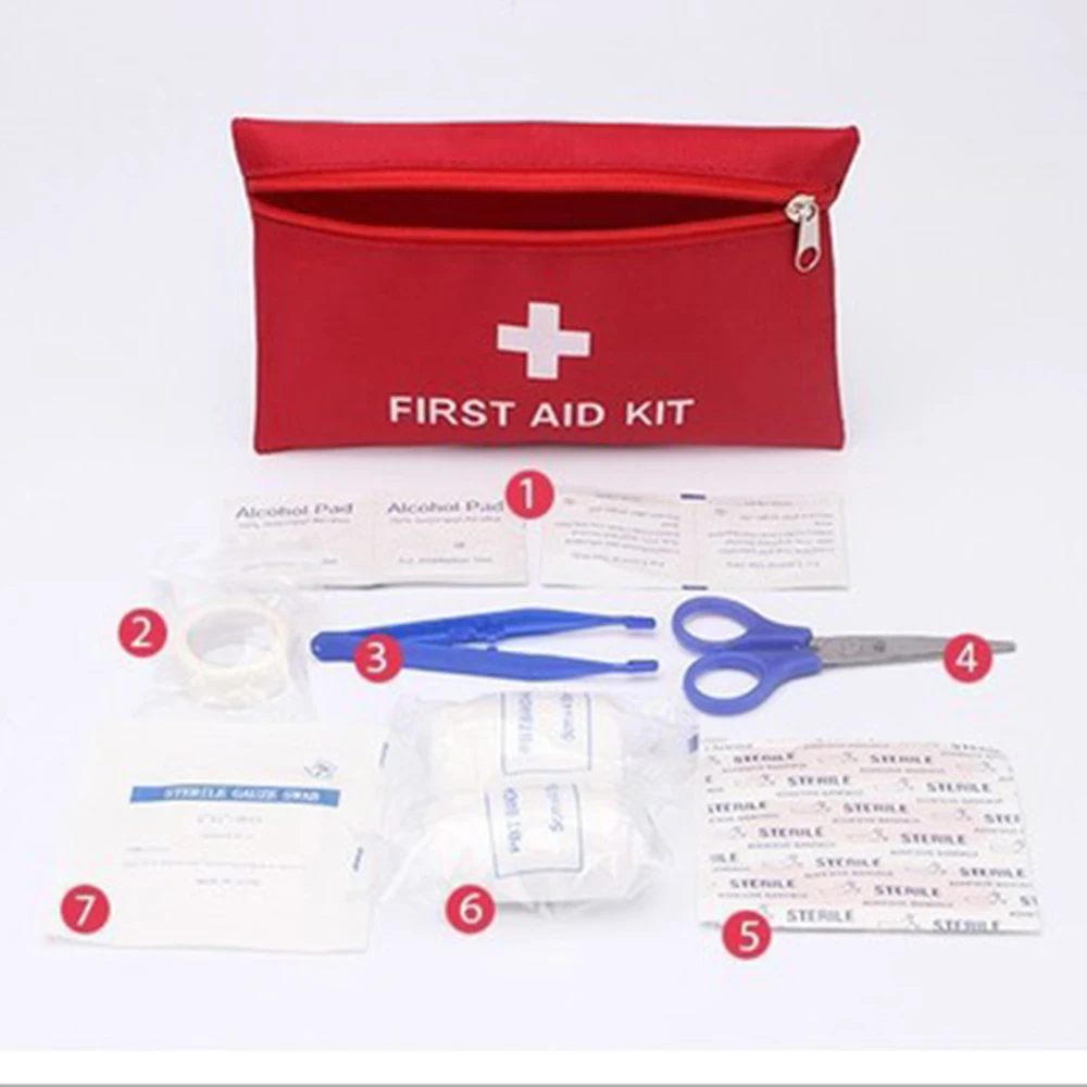 Car First Aid Kit, Portable Waterproof Medical Aid Kit, Travel First Aid Kit Cosmetic Bag