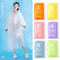 Portable Thickened Raincoat, Disposable Colour Card Raincoat, Outdoor Travel Camping Waterproof Rain Adult Poncho, Rain Cover