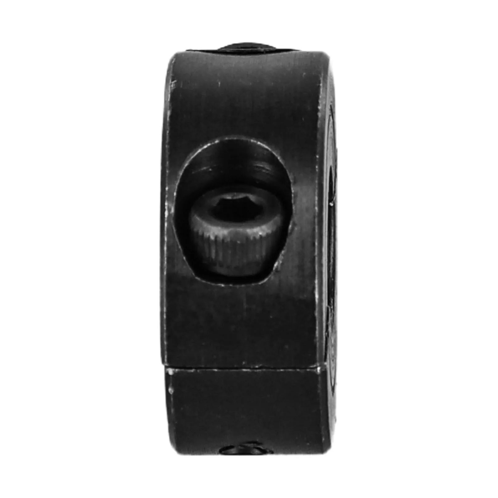 Split Retaining Ring for Industrial Automation Components Compatible with Common DIN 912 Fasteners and Standard Shaft Sizes
