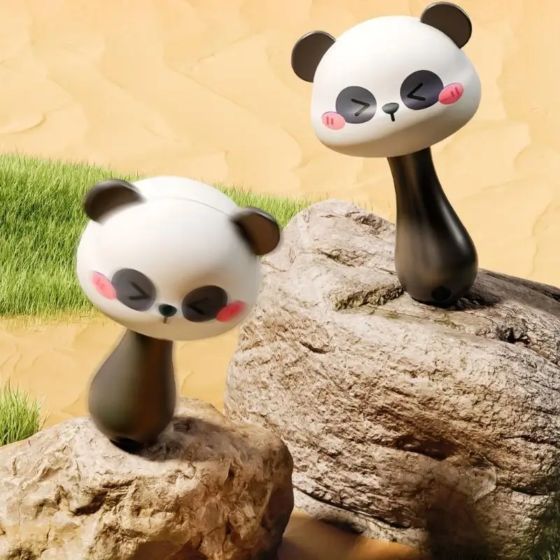 y88d كرتون الباندا شكل حشرجة حشرجة ماراكاس لعبة الرضع الرضيع الحشرات الحواس #2