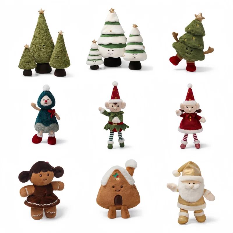 

Christmas Series Doll Plush Doll Toy Room Decoration Cute Ornament Birthday Gift Doll For Girls Christmas New Gift Genuine Stock