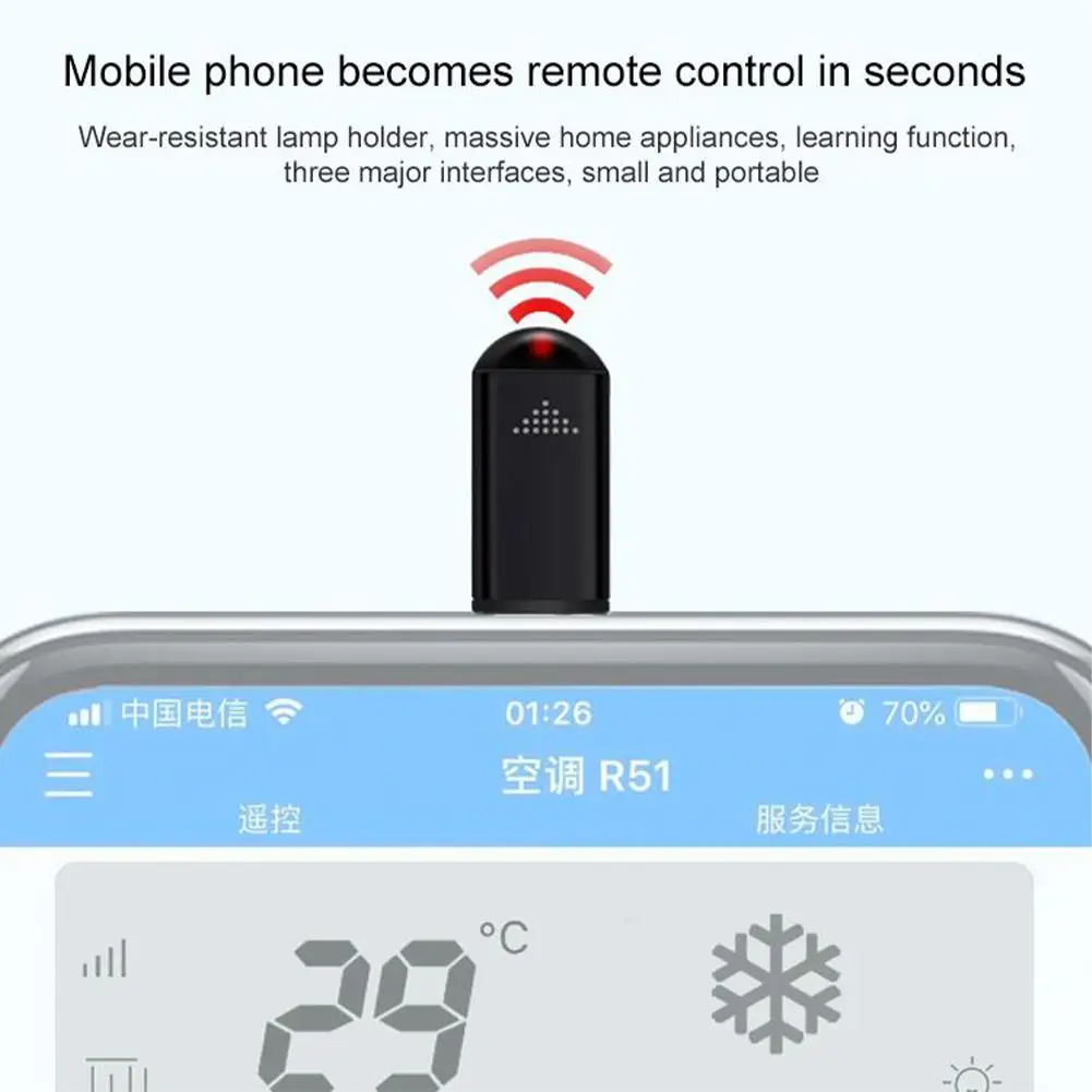 Aparatos IR, adaptador de Control remoto inalámbrico por infrarrojos, Control inteligente por aplicación, transmisor inf