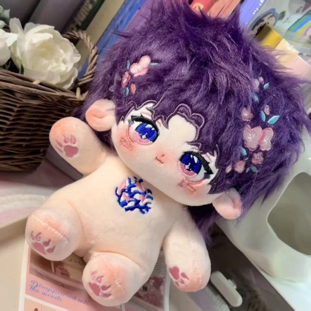 En stock 20 cm amour et espace profond Rafayel peluche poupée avec squelette oreiller ornement Anime Figure jeu jouet enfants cadeau Ca