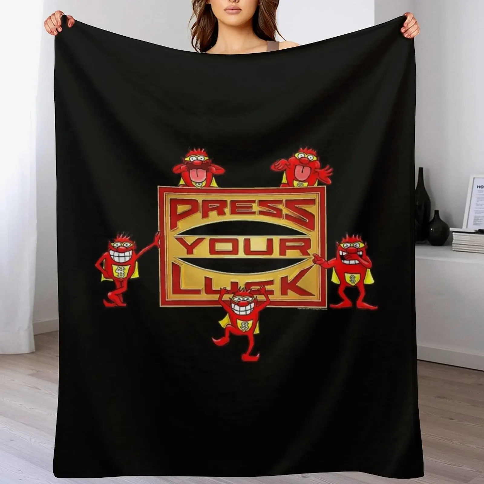 

Press your Luck Logo Throw Blanket Decoratives manga for babies Blankets For Bed Blankets