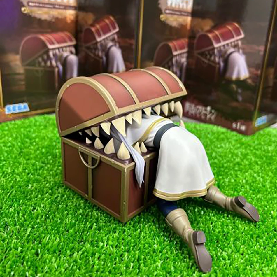 Frieren: Ponad Koniec Podróżi Figurka Anime Frieren Skrzynia Skarbów na Biurko Figurka Akcji Potwór Frieren Model Figurka Prezent dla Fana