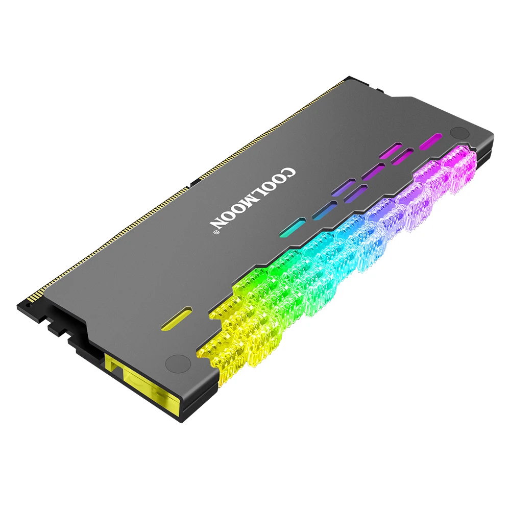 COOLMOON RA-2 Radiator RAM Chłodzenie ARGB Kolorowy Rozpraszacz Ciepła do Komputera PC