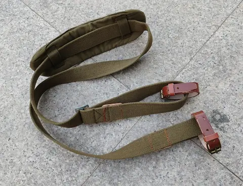 WWII SOVIET RUSSIA M1898 MOSIN NAGANT RIFLE CANVAS CARRY SLING high quality WITH SHOULDER PAD