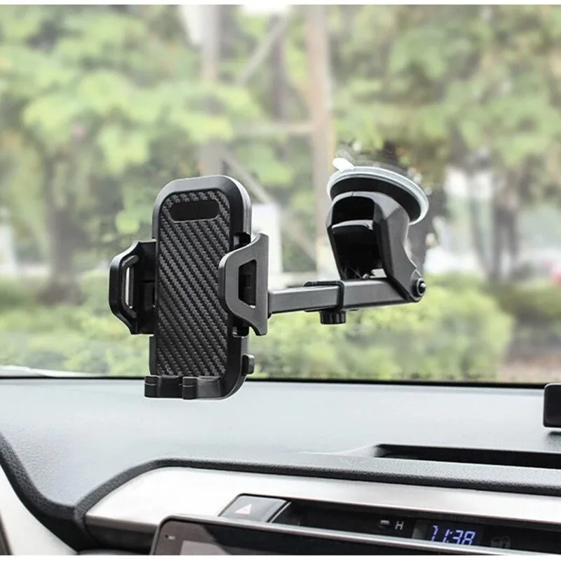 Sucker Autotelefoonhouder Mount Stand Zuignap Smartphone Mobiele mobiele ondersteuning in autobeugel voor iPhone Xiaomi Huawei Samsung - afbeelding 1