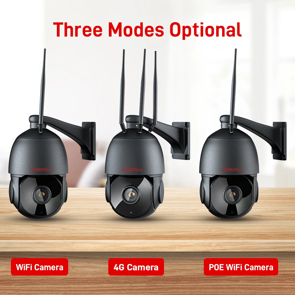8MP Security IP Camera 4G Sim Card 4.7-94mm 30X Zoom AI Auto Tracking POE WIFI Surveillance Camera Security Protection IR 100M