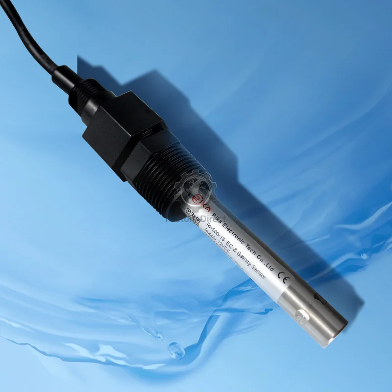 Rika RK500-13 Factory Accurate Strong Anti-interference Ability RS485 4-20mA Compatible Liquid Online EC Salinity Sensor Probe