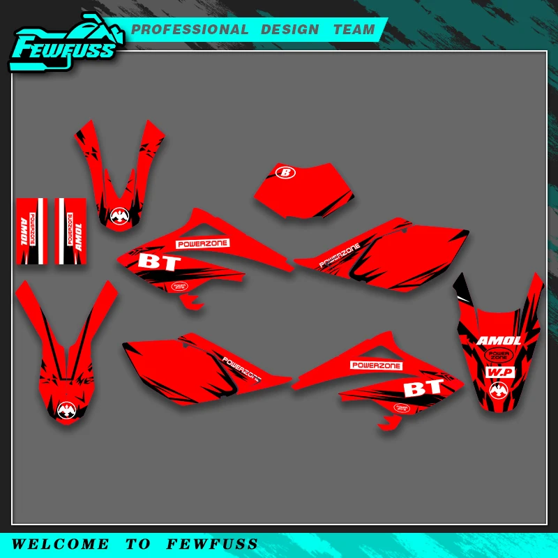 

Fewfuss Full Graphics Decals Stickers for Beta RR 50 2006 2007 2008 2009 2010 Motorcycle Background Number Name Custom