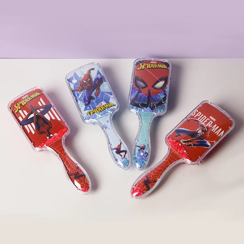 New model spiderman Air Cushion Comb My Melody Cute Portable Massage Comb Cartoon Animation Girls Cute Comb Student