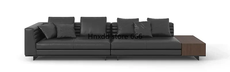 Italian minimalist light luxury sofa first layer cowhide