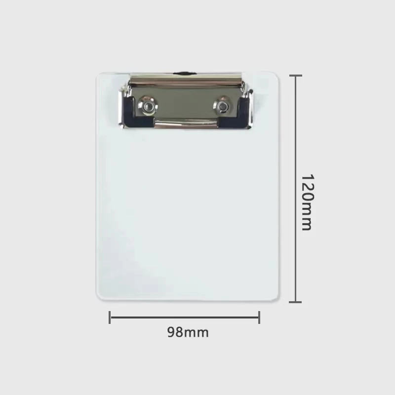 A7 Mini Clip Board Notepads Clipboard, Letter Size Plastic Pocket Clipboard with Low Profile Clip, for Office Classroom Supplies
