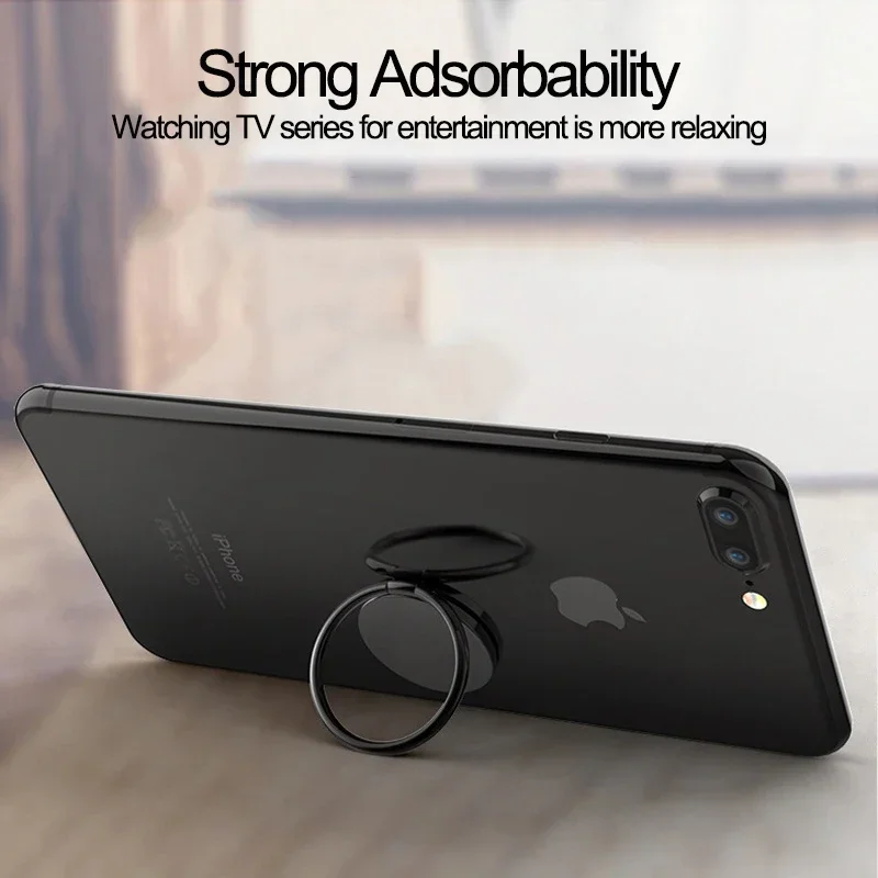 

For All Phone 360° Rotation Mobile Phone Stand Universal Finger Ring Holder Magnetic Phone Sticker Protable Phone Holder Bracket