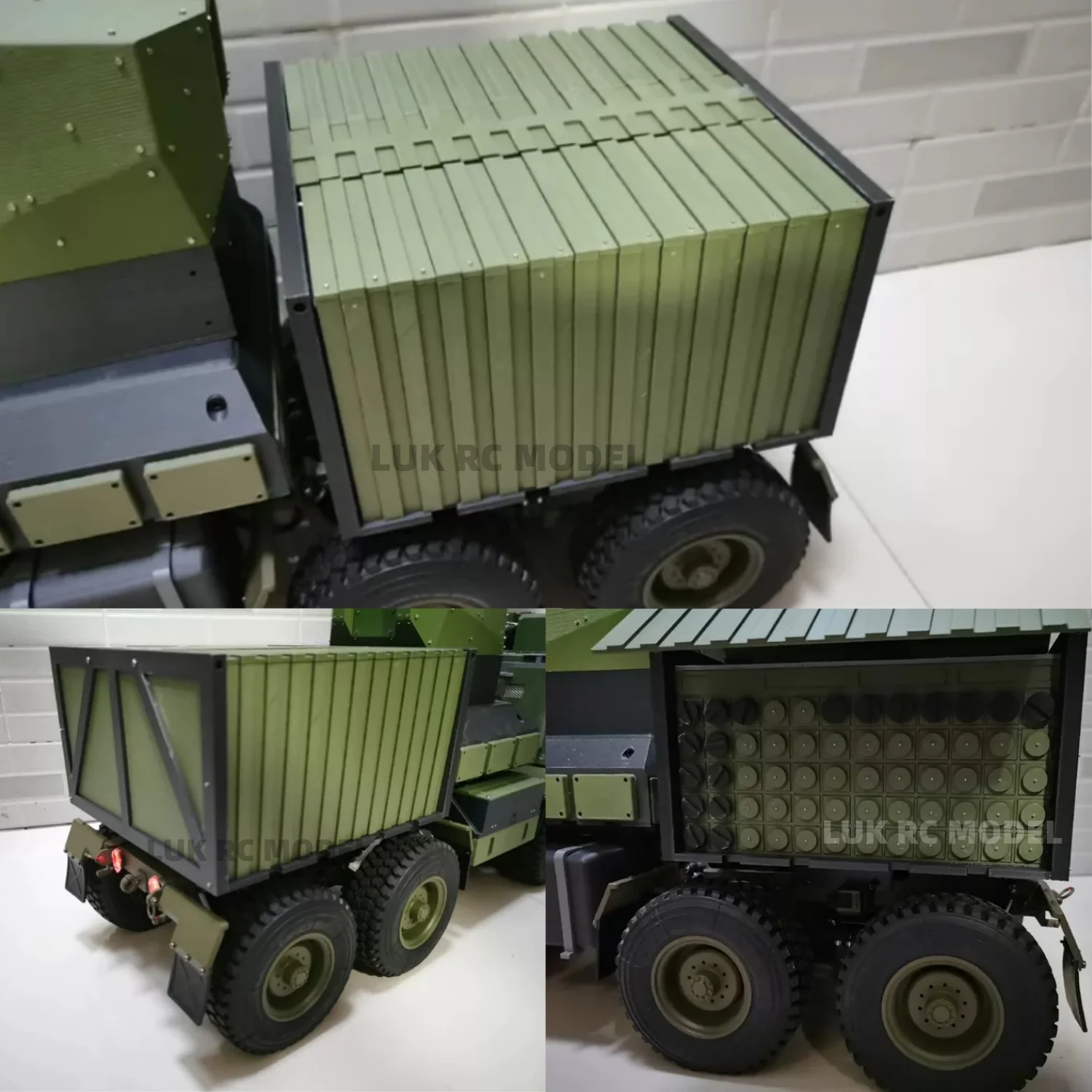 1/12 Container Model HGEquipped With Military Card Accessories HX3 Howitzer P801 P802 Decorative Parts Modified Diy Model Milita