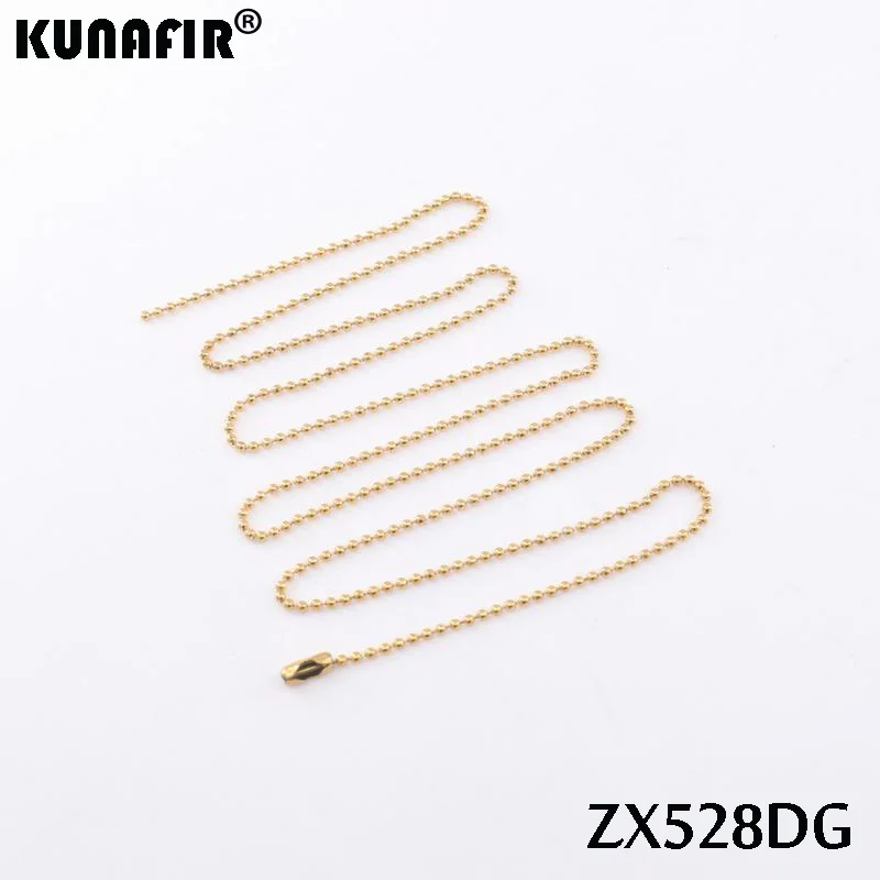 Golden color 1.2mm-3.0mm stainless steel necklace bead chain beaded necklace ball chain fashion jewelry ZX472DG