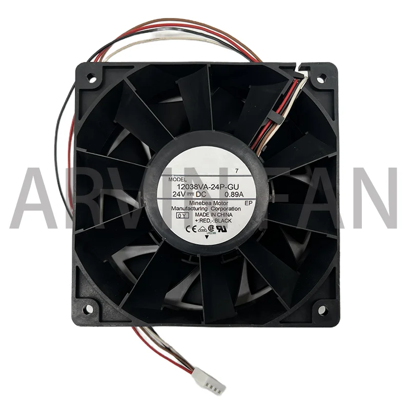 120mm 12cm 24V High Speed Cooling Fan 12038VA-24P-GU 12038 120X120X38mm DC 24V 0.89A Server Fan