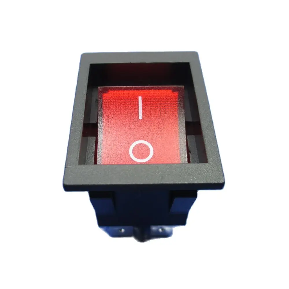 2 pcs New high quality RK1-03 electric heating table rocker switch Inlay type 4 pins with light  16A 250VAC size about 38X28mm