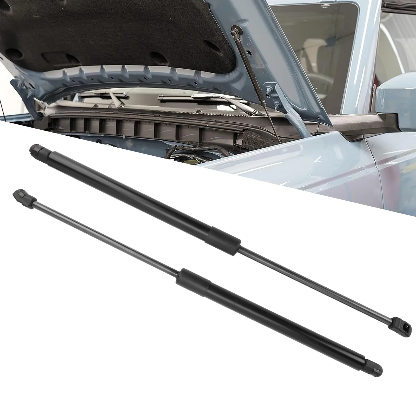 

2Pcs Hood Lift Supports 21 11039 02 Rugged High Hardness Hood Strut Lift Supports Kit Replacement For Ford Bronco