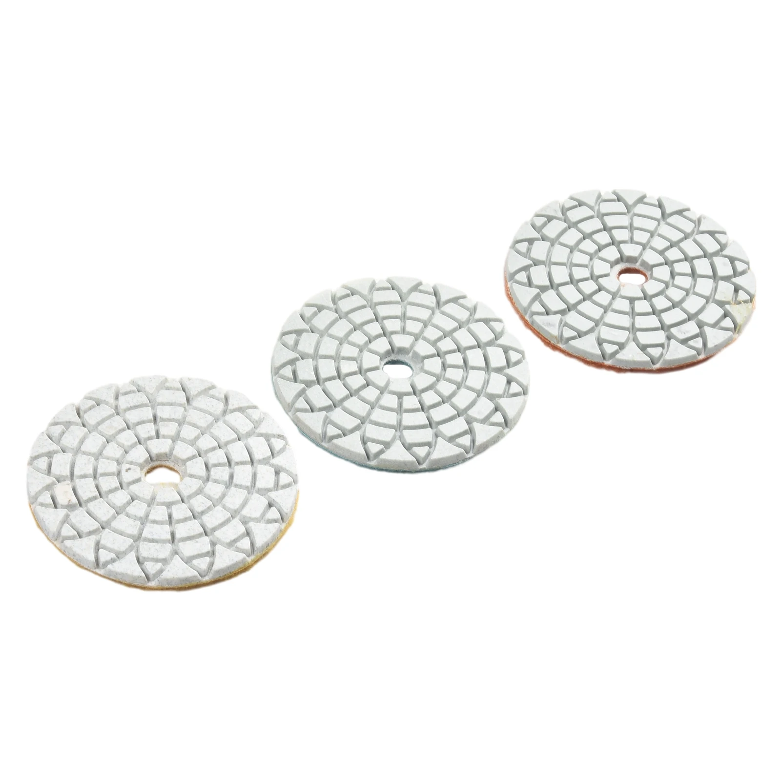 3PC Polishing Pad 3/4 Inch 80mm/100mm Dry/Wet Diamond 3 Step Polishing Pads Granite Polishing Tool Marble Grinding Pads