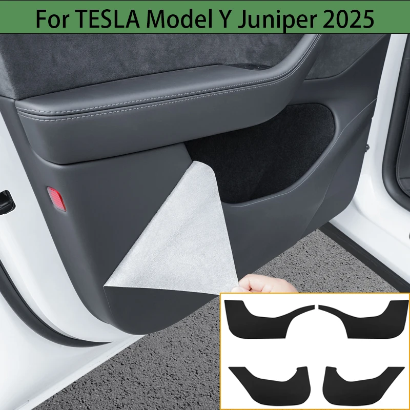 

4 шт. защитная накладка на переднюю и заднюю дверную панель против траммеровки для TESLA Model 3 Highland Model Y Juniper 2025