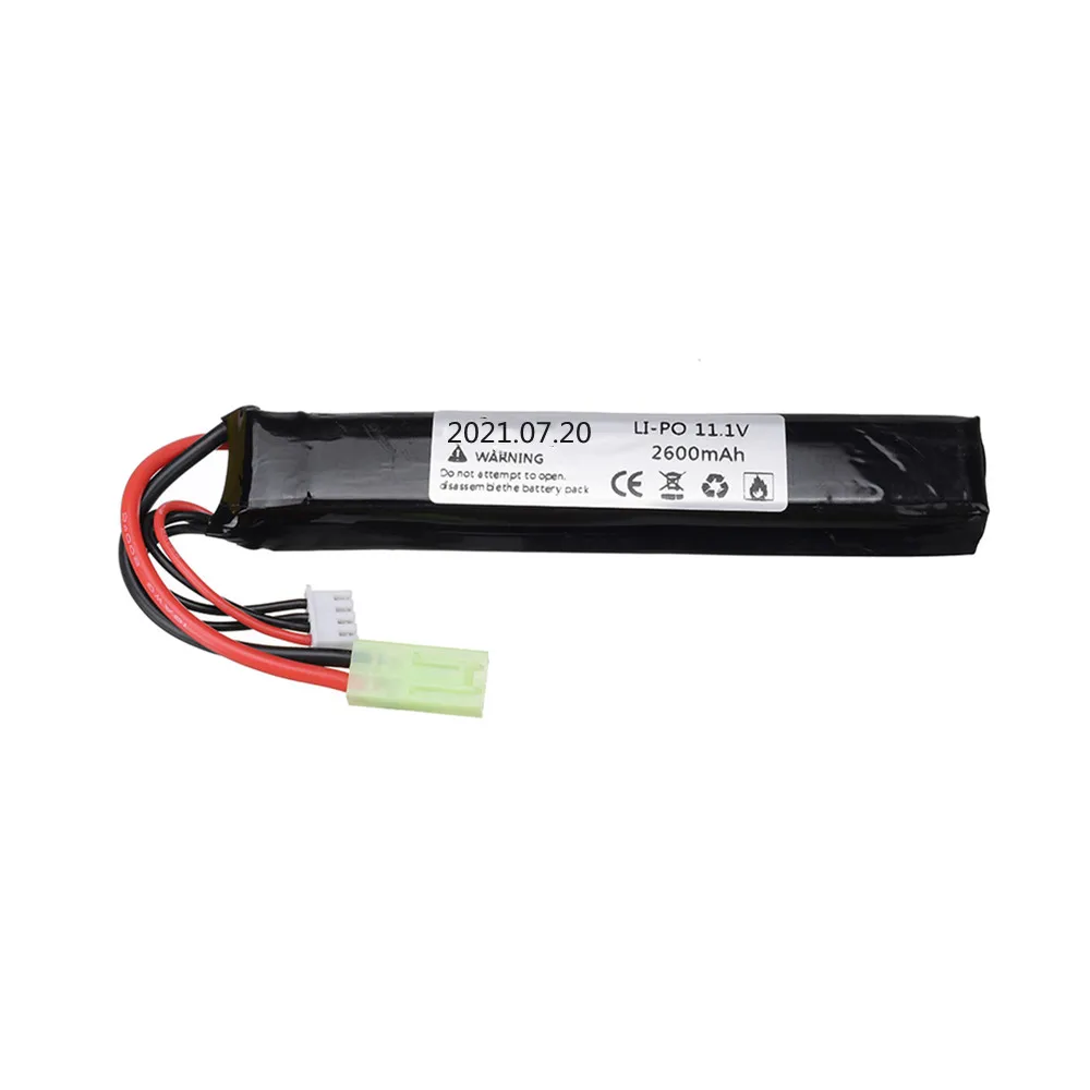 Water Gun 3S 11.1V 2600mAh Lipo Battery for Mini Airsoft BB Air Pistol Electric Toys Guns Parts Upgraded 2200mah 11.1v battery