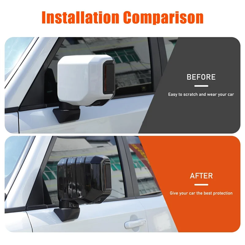

For Toyota Land Cruiser 250 Prado LC250 2024 Lexus GX 2024 Car Rearview Mirrors Cover Trim Accessories-ABQF