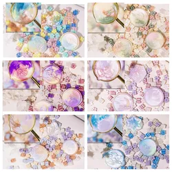 60PCS Mixed Color Glitter Sakura Wax Seal Stamp Beads DIY Gift Envelope Wedding Invitation Ancient Seal Wax Stamp Making Tools